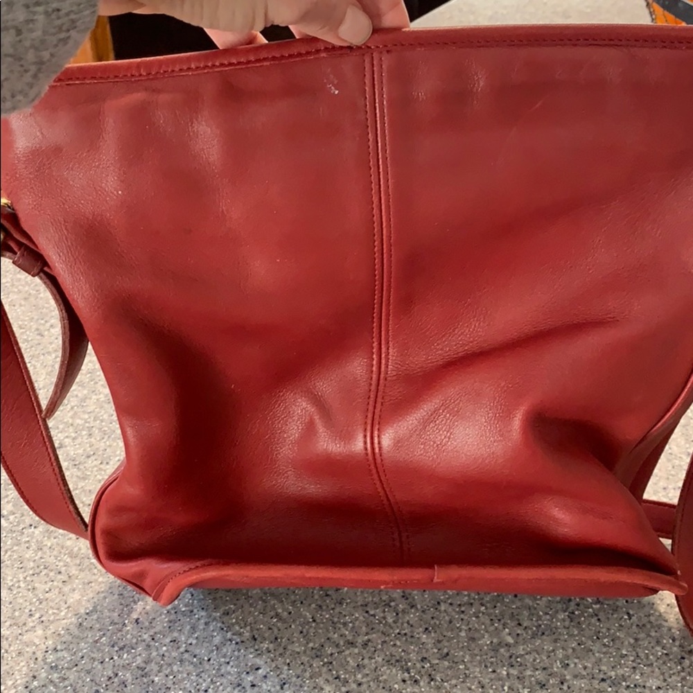 Coach Red Leather Soho